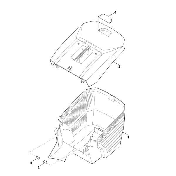 Imagem de E - Cesta de recolha de relva MB 448.1 T