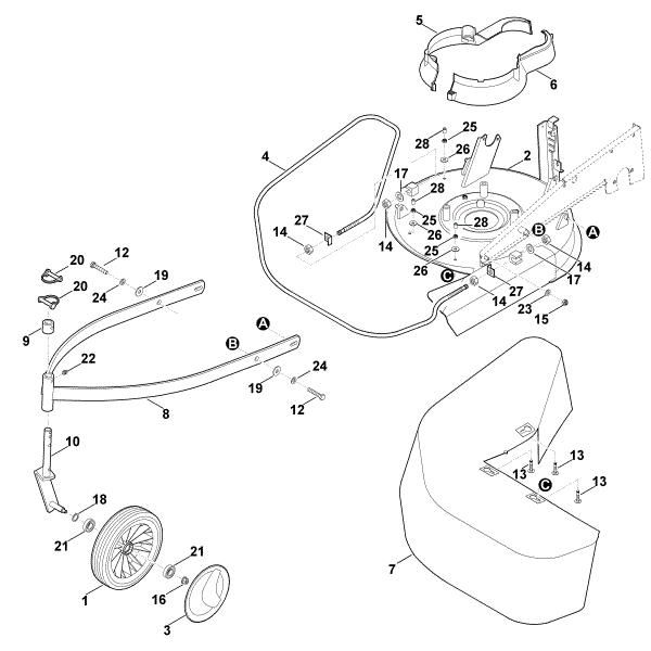 Imagem de C - Cárter, roda dianteira MB 6.2 RH