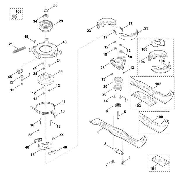 Imagem de G - Lamina, acoplamento da lamina MB 650.0 OS