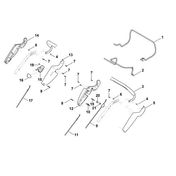 Imagem de A - Parte superior do guiador MB 650.0 T