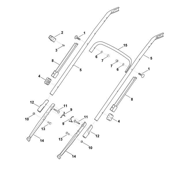Imagem de B - Parte inferior do guiador MB 650.0 TK