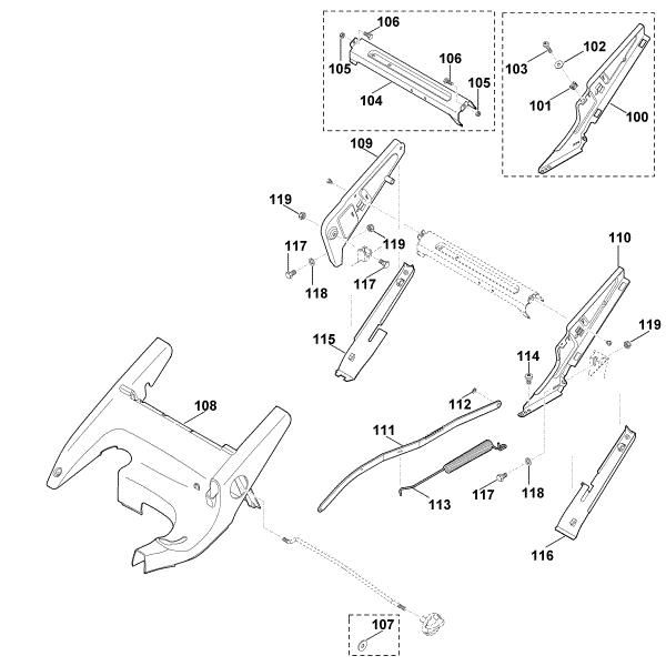 Imagem de C1 - Quadro, ajuste da altura MB 655.1 GS