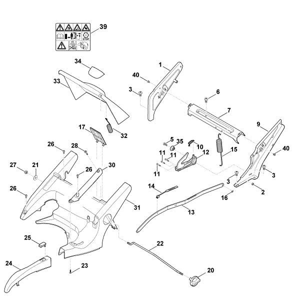 Imagem de C - Quadro, ajuste da altura MB 655.1 RS