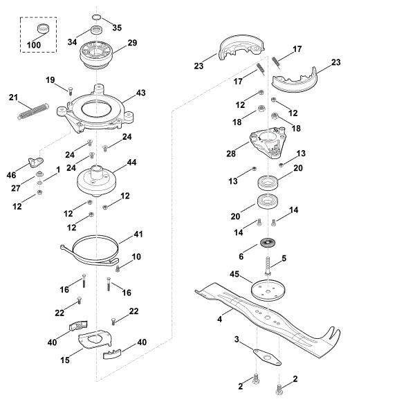 Imagem de G - Lamina, acoplamento da lamina MB 655.1 RS