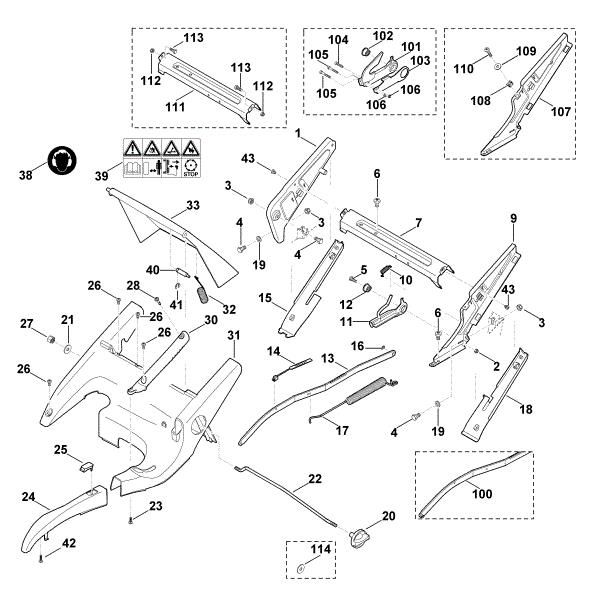 Imagem de C - Quadro, ajuste da altura MB 750.0 GK