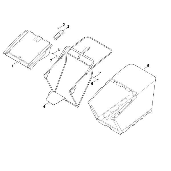 Imagem de I - Cesta de recolha de relva MB 750.1 GK