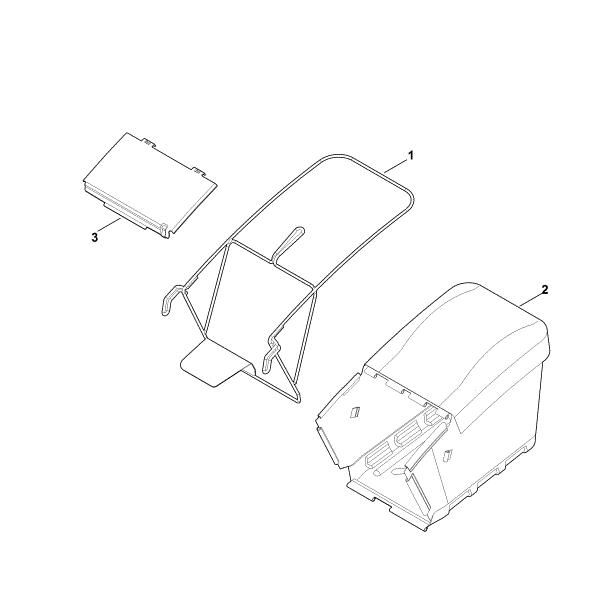 Imagem de H - Cesta de recolha de relva MB 756.0 GS