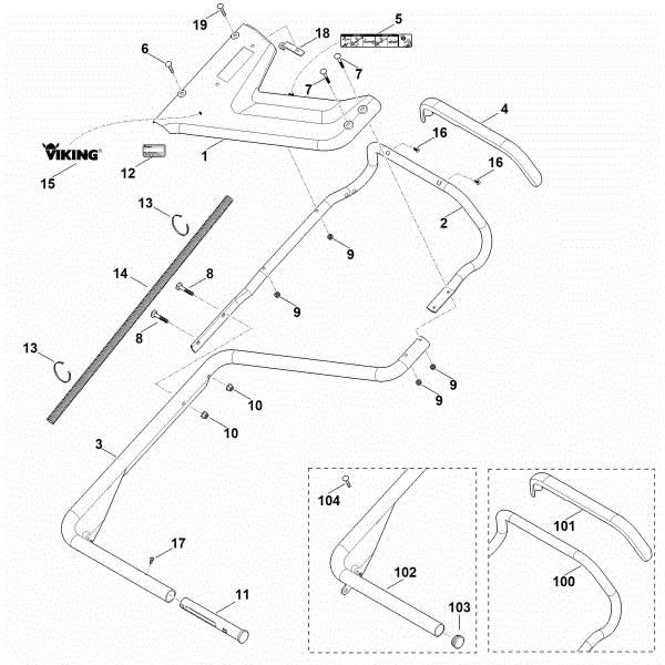 Imagem de B - Parte inferior do guiador MB 756.0 YC