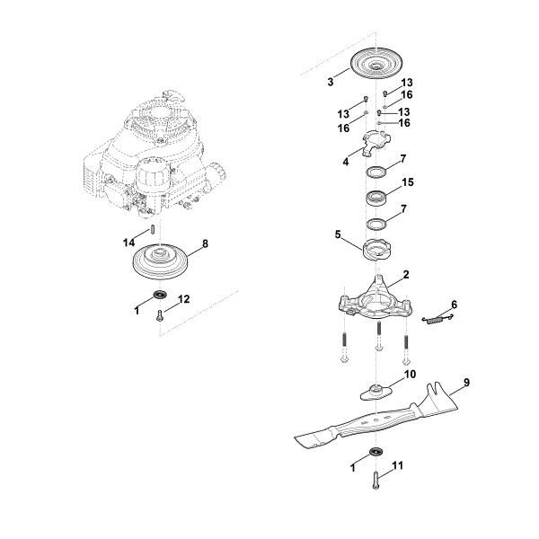 Imagem de G - Lamina, acoplamento da lamina MB 756.0 YS