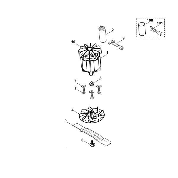 Imagem de C - Motor, lamina ME 360
