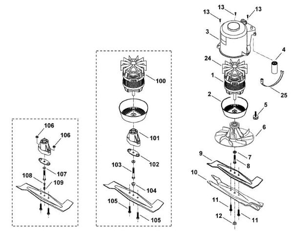 Imagem de D - Motor, lamina ME 400 M