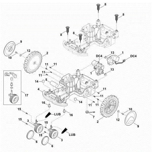 Imagem de C - Parte inferior do cárter, chassis MI 422.1 PC
