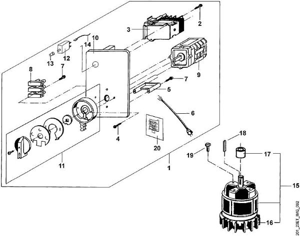 GE GE 330 B - Motor, interruptor da marca Viking