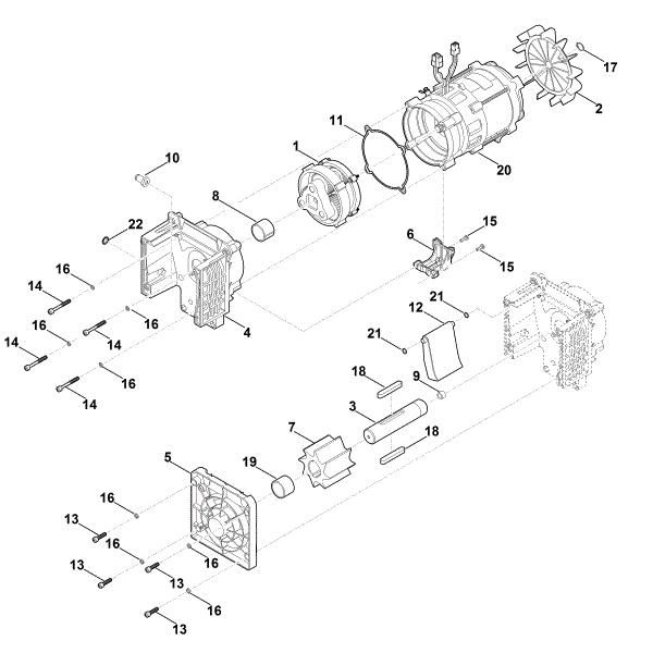 Imagem de E - Motor, mecanismo de corte GE 35.2 L