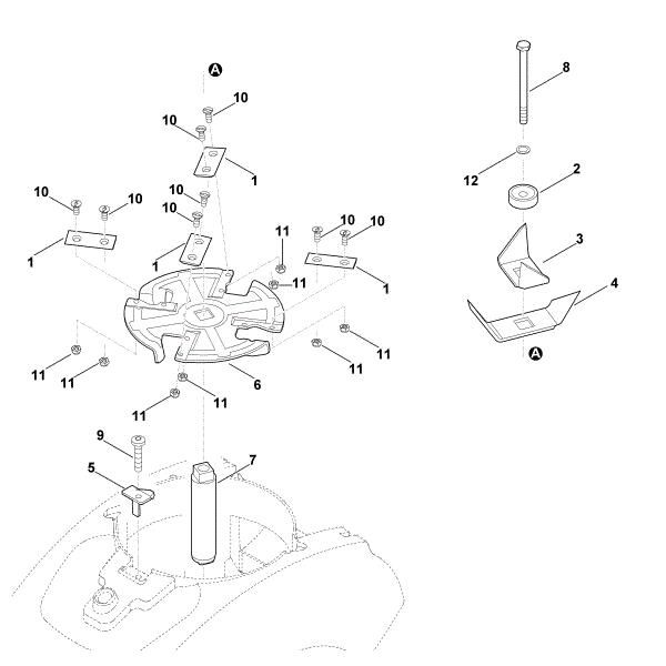 Imagem de E - Conjunto de laminas (Triturar) GE 450.1