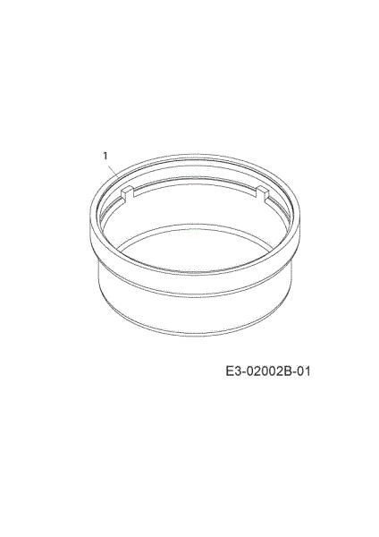 Wheel cover POLO 108/17,5 H Garden tractor