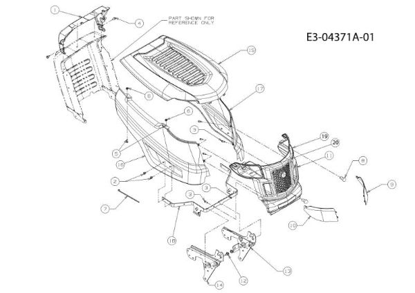 Body TORNADO 108/18,5 H Cat.2010 Garden tractor