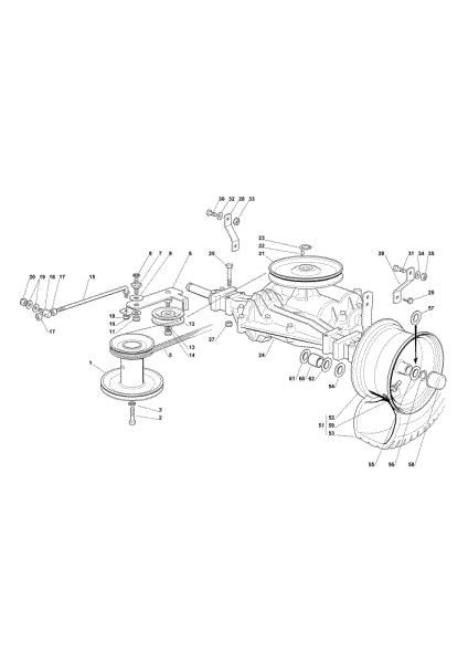 Transmission OM 72C/12,5KM Cat.2011 Garden tractor