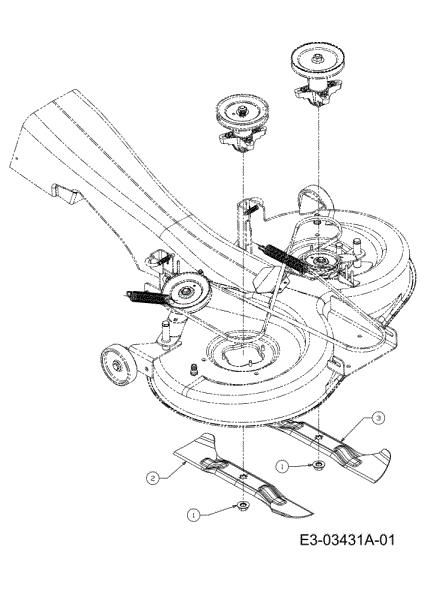 Blades assy KROSSER 105/22 H Cat. 2011 (13XXXXXX636) Garden tractor