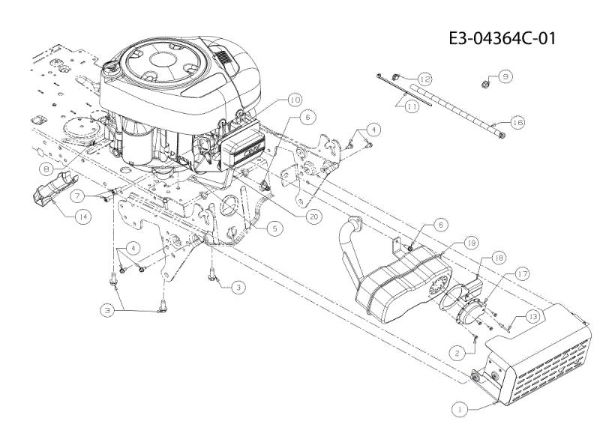 Engine KROSSER 92/13 T Cat.2011 Garden tractor