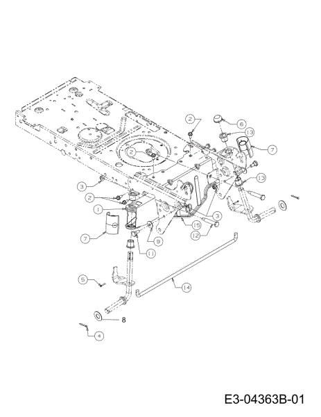 Front axle (1/2) TORNADO 108/15,5 T Cat.2012 Garden tractor