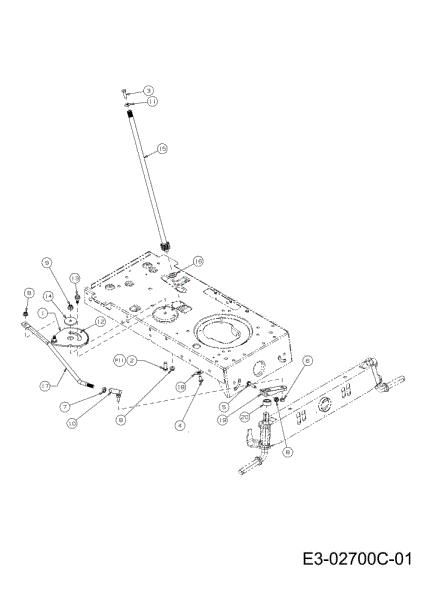 Steering assembly TORNADO 97/13 T Cat.2012 Garden tractor