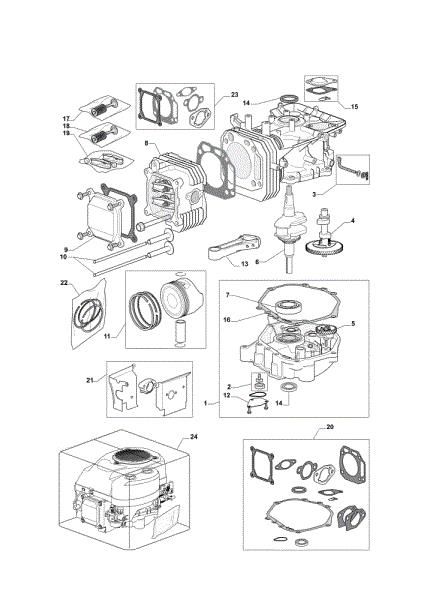 Motor assy OM 91PLUS/14,5K H Cat.2012 Garden tractor