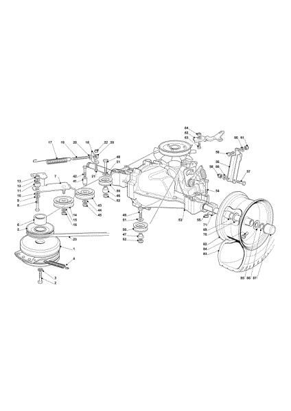 Transmission OM 101C/16K H Cat.2012 Garden tractor