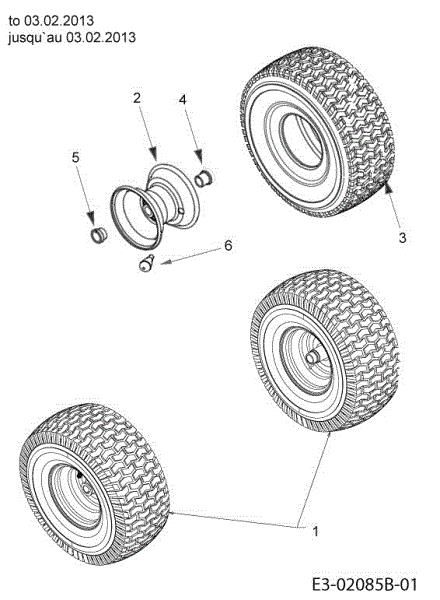Front wheels TORNADO 108/18,5 H Cat.2013 Garden tractor