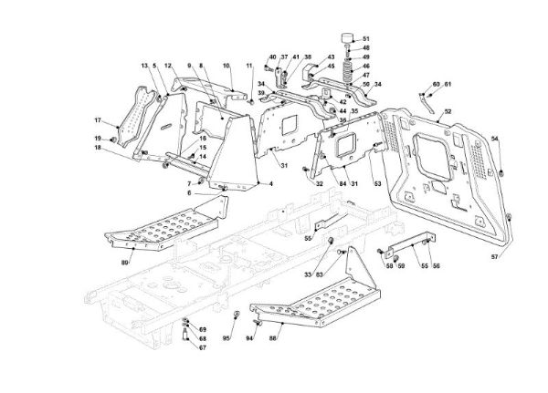 Frame OM 91PLUS/14,5K M Cat.2014 Garden tractor