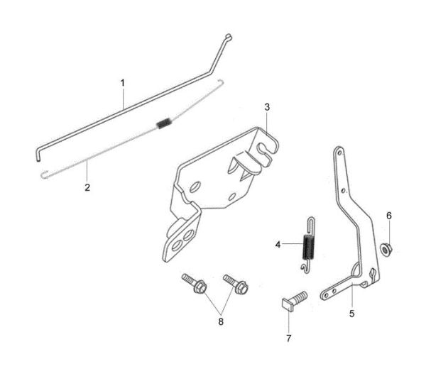 Control lever G 44 PK ESSENTIAL (K600 - AUTOCHOKE) Lawnmower