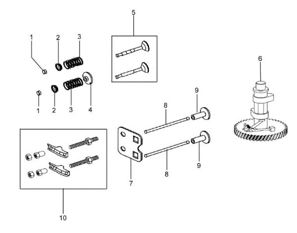 Valve and governor MH 170 RKS (K700 H SN T210) Rotary tiller