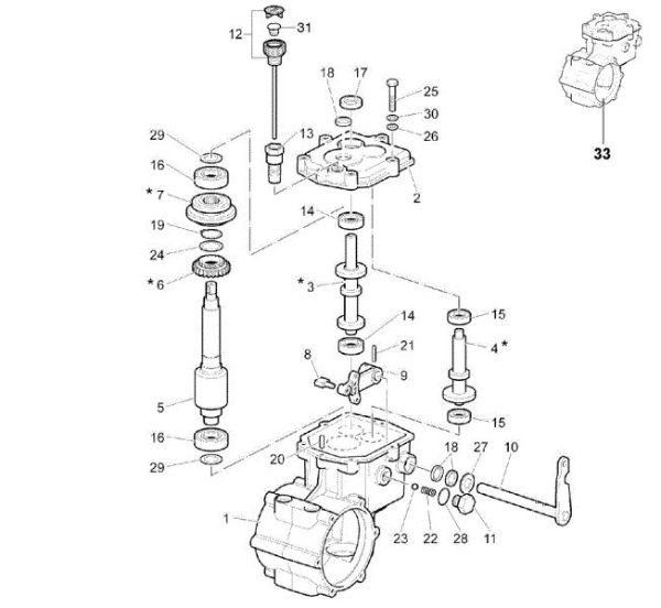 Speed-change gear box CR 340 K (K650) Transporter