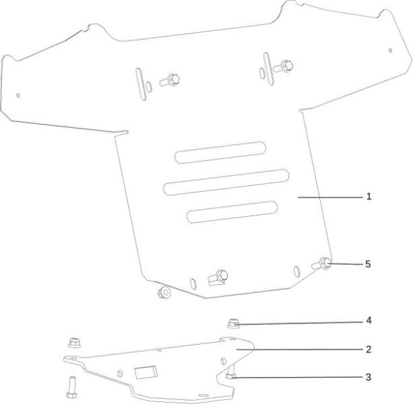 Hood (2/3) OM 107 L/17,5 H Cat. 2015 Garden tractor