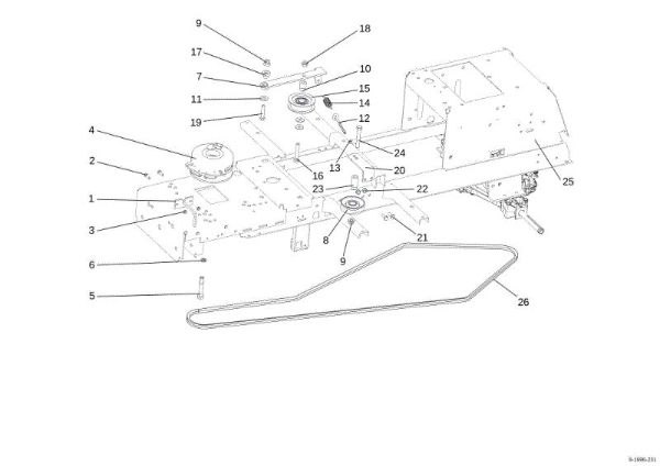 Clutch OM 107 L/24 KH (K2400AVD V-Twin) Cat. 2016 Garden tractor