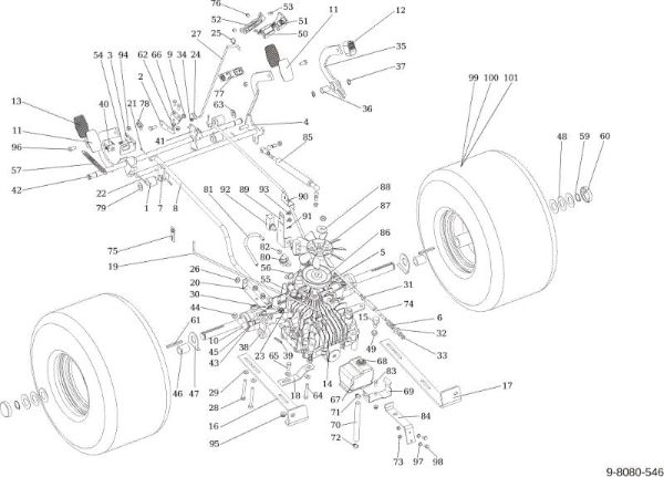 Transmission OM 124/24 KH (K2400AVD V-Twin) Cat. 2016 Garden tractor
