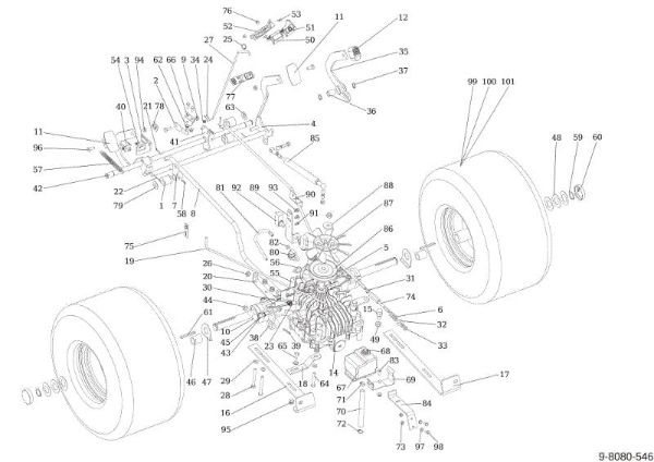 Transmission OM 124/22 HP Garden tractor