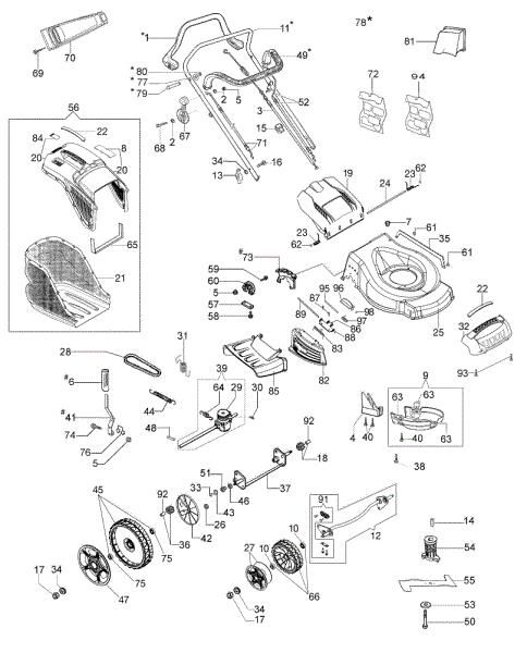 Illustrated parts list G 48 TK ALLROAD PLUS 4 (K650) (2018) Lawnmower