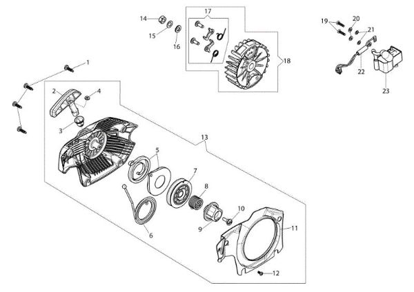 Ignition system GS 371 (Euro 2) Chainsaw