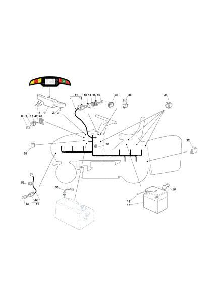 Electrical parts OM 123/22 V Cat. 2019 Garden tractor