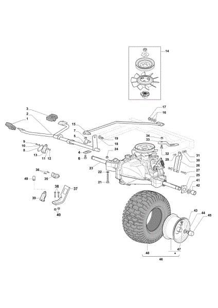 Transmission OM 84/14,5 K H Cat. 2019 Garden tractor