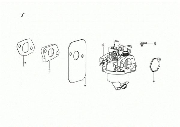 Carburetor GV 48 PK ALLROAD PLUS 4 (K605) EURO 5 Lawnmower