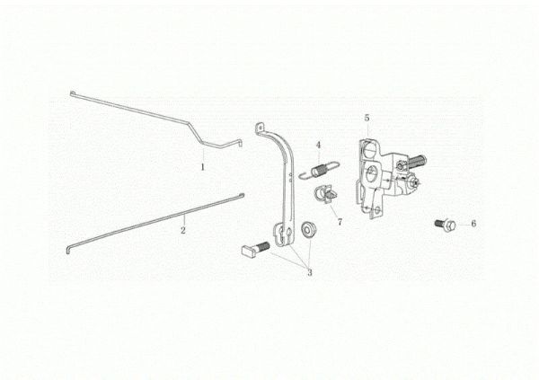 Control lever G 53 TK COMFORT PLUS (K655) EURO 5 Lawnmower