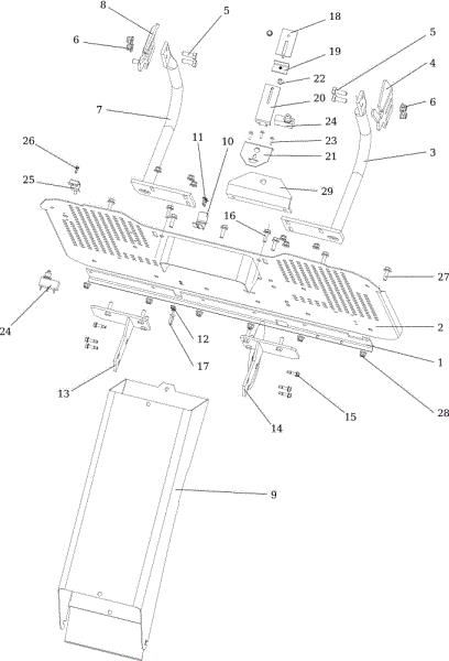 Chute and collector assy OM 124/24 KH (K2400AVD V-Twin - EURO5) Cat. 2019 Garden tractor