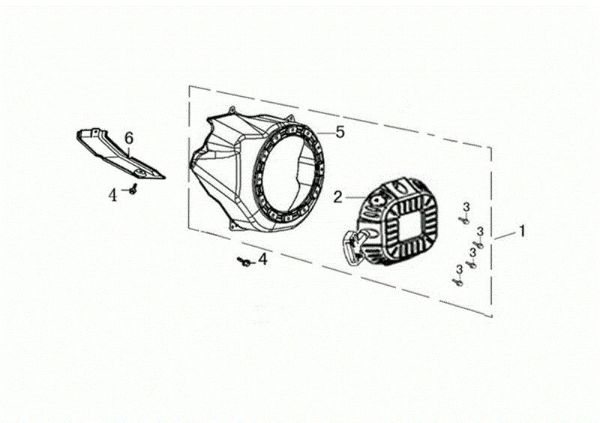 Starter assy WB 65 (K1100 H) Flail mowers