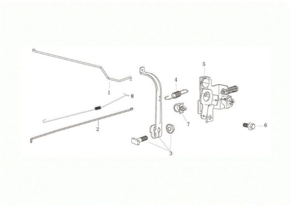 Control lever CR 340 K (K655 HF) Transporter
