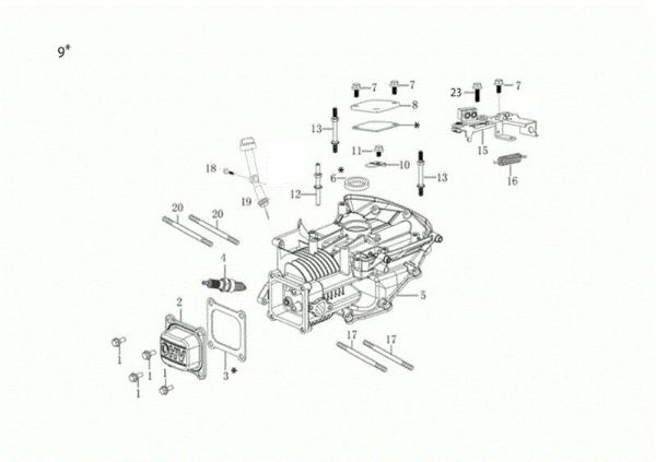 Crankcase G 48 TKE ALLROAD PLUS 4 (K655LI) EURO 5 Lawnmower