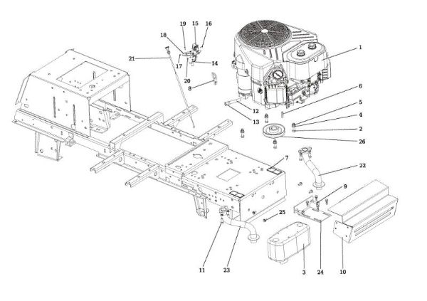 Engine OM 106/24 KH (K2400AVD V-Twin - EURO5) Cat. 2021 Garden tractor