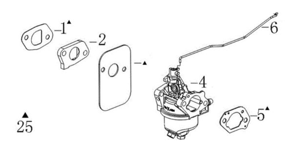 Carburetor G 48 PK COMFORT (K450) Lawnmower