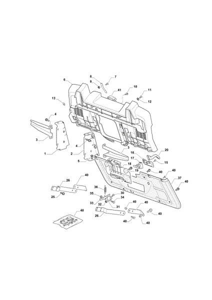 Frame (2/2) OM 84/14,5 K H Cat. 2022 Garden tractor